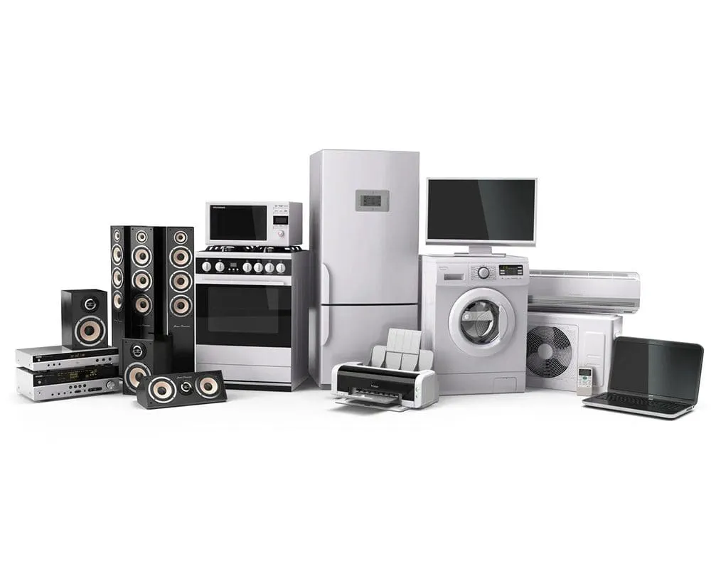 Assorted home appliances and electronics